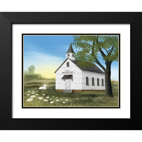 Fear Not Black Modern Wood Framed Art Print with Double Matting by Jacobs, Billy