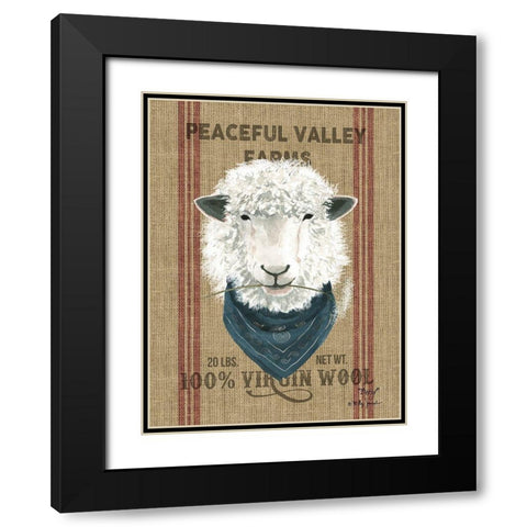 Betsy Black Modern Wood Framed Art Print with Double Matting by Jacobs, Billy