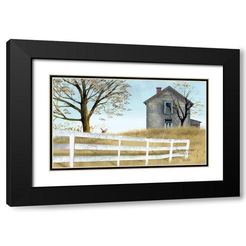 Old Grey House Black Modern Wood Framed Art Print with Double Matting by Jacobs, Billy