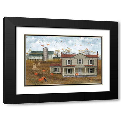 Fall at J.H. Williams Farm Black Modern Wood Framed Art Print with Double Matting by Jacobs, Billy