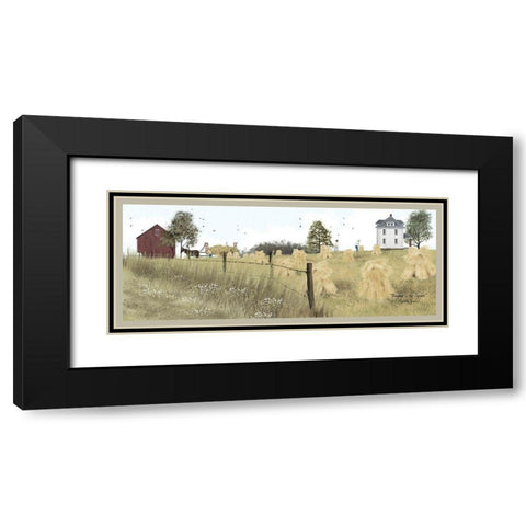 Bringing in the Sheaves Black Modern Wood Framed Art Print with Double Matting by Jacobs, Billy