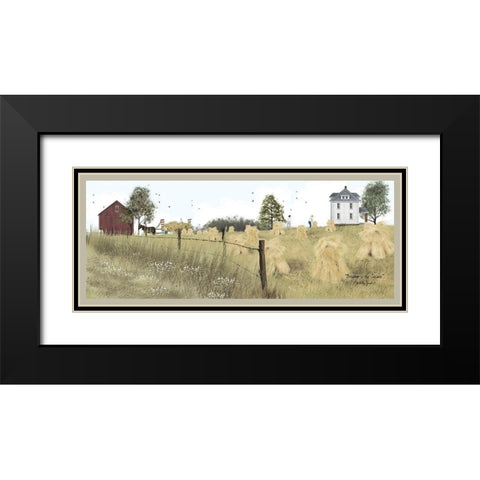 Bringing in the Sheaves Black Modern Wood Framed Art Print with Double Matting by Jacobs, Billy