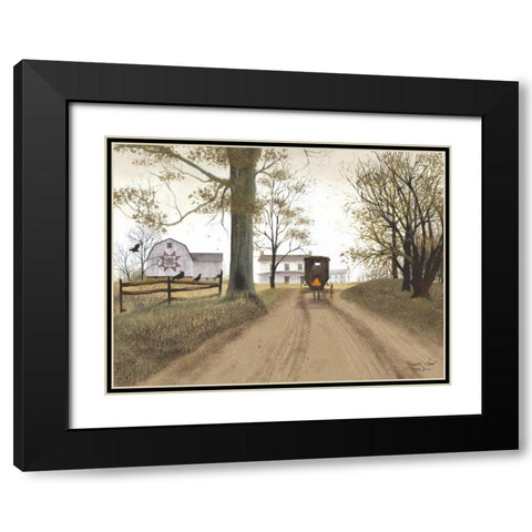 Headin Home Black Modern Wood Framed Art Print with Double Matting by Jacobs, Billy