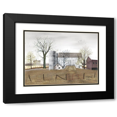 Daybreak Black Modern Wood Framed Art Print with Double Matting by Jacobs, Billy