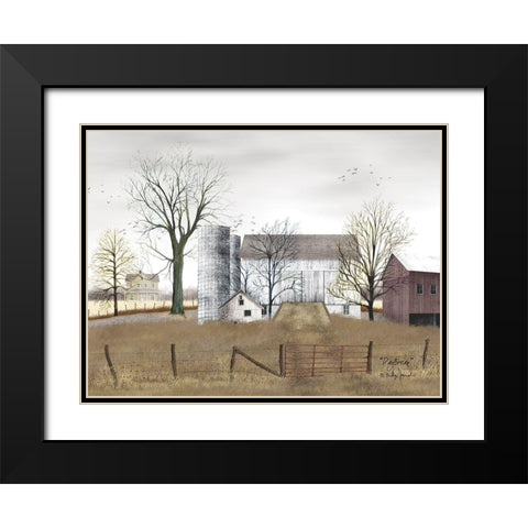 Daybreak Black Modern Wood Framed Art Print with Double Matting by Jacobs, Billy