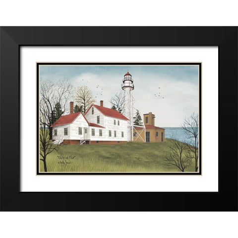 Whitefish Point     Black Modern Wood Framed Art Print with Double Matting by Jacobs, Billy