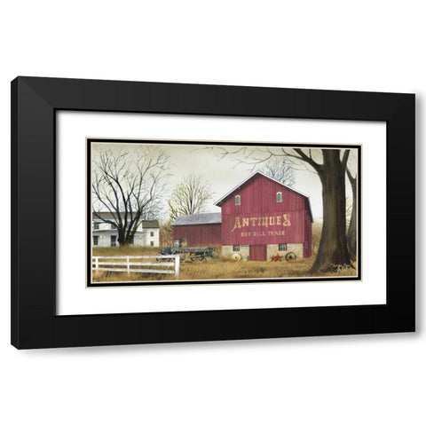 Antique Barn Black Modern Wood Framed Art Print with Double Matting by Jacobs, Billy