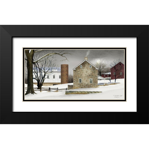 A Cold Winters Night Black Modern Wood Framed Art Print with Double Matting by Jacobs, Billy