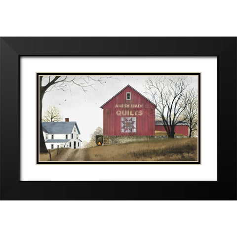 Quilt Barn             Black Modern Wood Framed Art Print with Double Matting by Jacobs, Billy