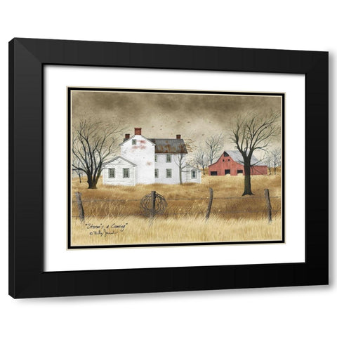 Storms a Comin Black Modern Wood Framed Art Print with Double Matting by Jacobs, Billy