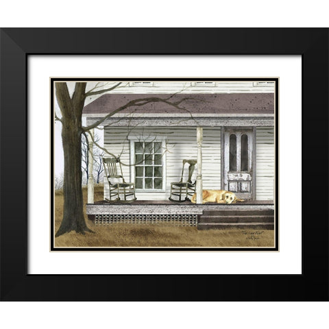 The Long Wait Black Modern Wood Framed Art Print with Double Matting by Jacobs, Billy