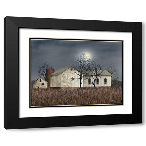 Evening Chores Black Modern Wood Framed Art Print with Double Matting by Jacobs, Billy