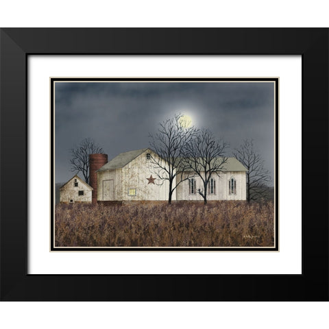 Evening Chores Black Modern Wood Framed Art Print with Double Matting by Jacobs, Billy