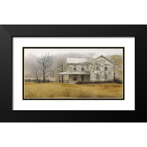 Old Homeplace Black Modern Wood Framed Art Print with Double Matting by Jacobs, Billy