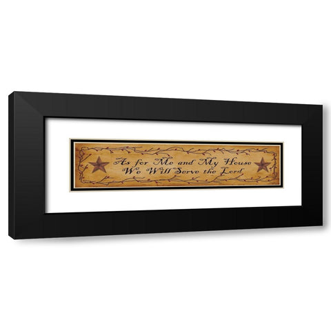 As for Me Black Modern Wood Framed Art Print with Double Matting by Jacobs, Billy