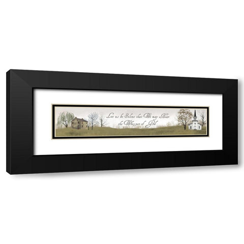 Let Us Be Silent     Black Modern Wood Framed Art Print with Double Matting by Jacobs, Billy