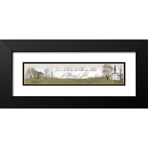 Let Us Be Silent     Black Modern Wood Framed Art Print with Double Matting by Jacobs, Billy