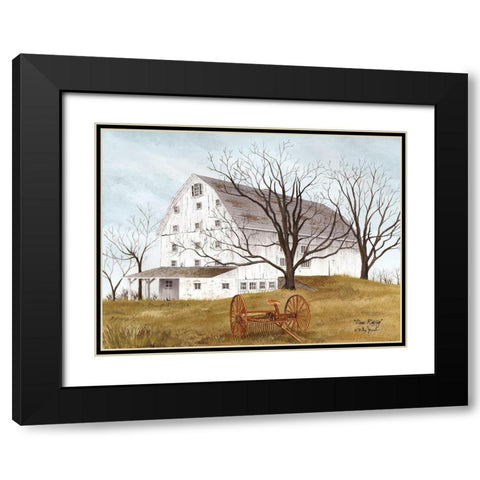 Done Raking Black Modern Wood Framed Art Print with Double Matting by Jacobs, Billy