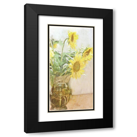 Sunflower    Black Modern Wood Framed Art Print with Double Matting by Bluebird Barn