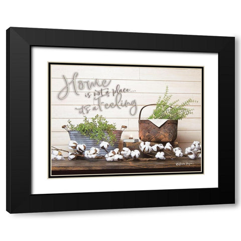 Home is Not a Place Black Modern Wood Framed Art Print with Double Matting by Boyer, Susie