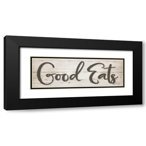 Good Eats Black Modern Wood Framed Art Print with Double Matting by Boyer, Susie