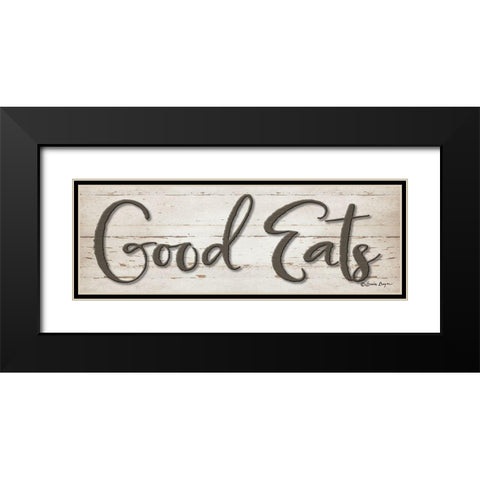 Good Eats Black Modern Wood Framed Art Print with Double Matting by Boyer, Susie
