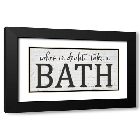 Bath Black Modern Wood Framed Art Print with Double Matting by Boyer, Susie