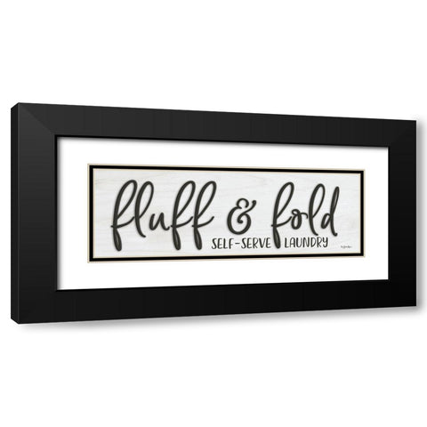 Fluff and Fold Black Modern Wood Framed Art Print with Double Matting by Boyer, Susie