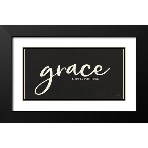 Grace Black Modern Wood Framed Art Print with Double Matting by Boyer, Susie