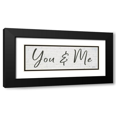 You and Me    Black Modern Wood Framed Art Print with Double Matting by Boyer, Susie