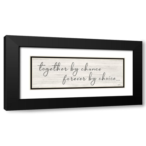 Together by Chance     Black Modern Wood Framed Art Print with Double Matting by Boyer, Susie