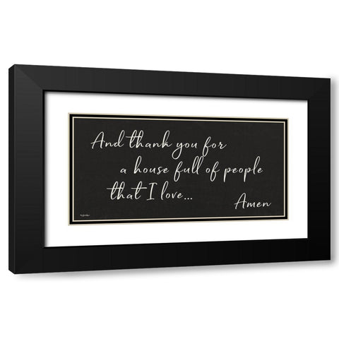 Houseful of People Black Modern Wood Framed Art Print with Double Matting by Boyer, Susie