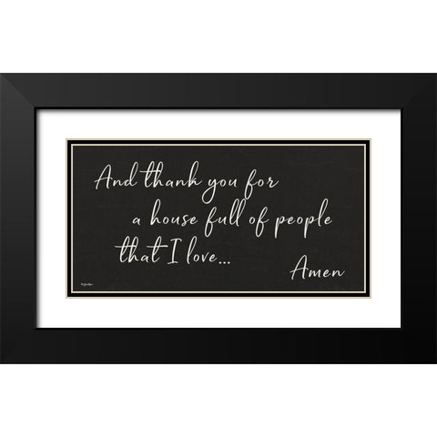 Houseful of People Black Modern Wood Framed Art Print with Double Matting by Boyer, Susie