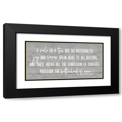 A Smile or a Tear Black Modern Wood Framed Art Print with Double Matting by Boyer, Susie