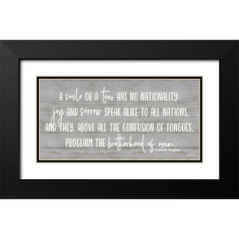 A Smile or a Tear Black Modern Wood Framed Art Print with Double Matting by Boyer, Susie