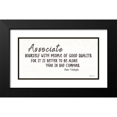 People of Good Quality   Black Modern Wood Framed Art Print with Double Matting by Boyer, Susie