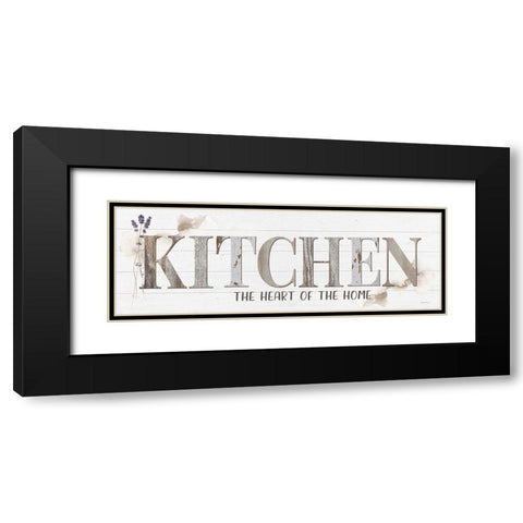 Kitchen the Heart of the Home Black Modern Wood Framed Art Print with Double Matting by Boyer, Susie