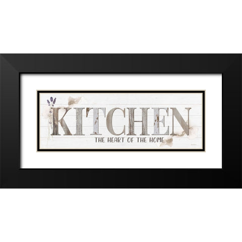 Kitchen the Heart of the Home Black Modern Wood Framed Art Print with Double Matting by Boyer, Susie