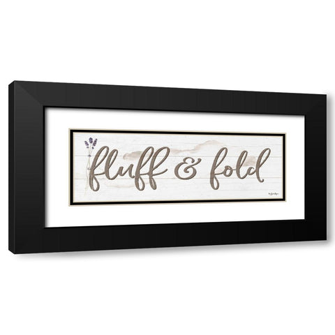 Fluff And Fold Black Modern Wood Framed Art Print with Double Matting by Boyer, Susie