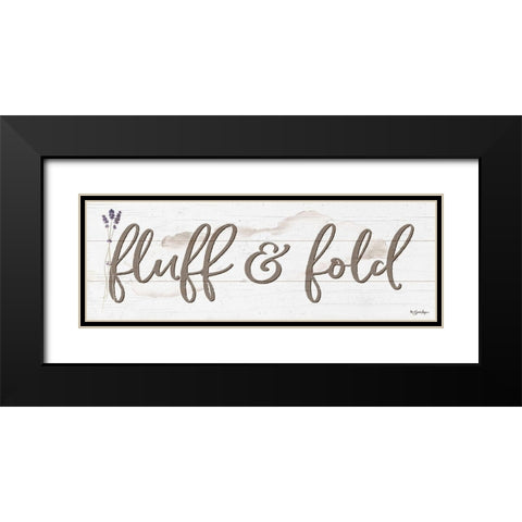 Fluff And Fold Black Modern Wood Framed Art Print with Double Matting by Boyer, Susie