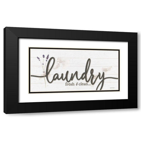 Laundry Fresh And Clean Black Modern Wood Framed Art Print with Double Matting by Boyer, Susie