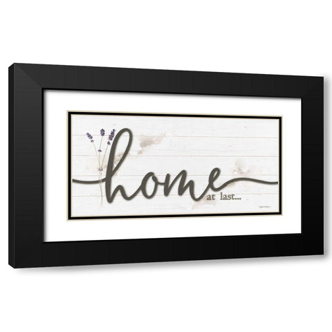 Home at Last Black Modern Wood Framed Art Print with Double Matting by Boyer, Susie