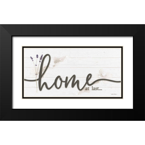 Home at Last Black Modern Wood Framed Art Print with Double Matting by Boyer, Susie
