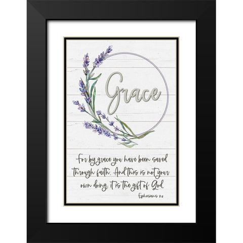 Grace Black Modern Wood Framed Art Print with Double Matting by Boyer, Susie