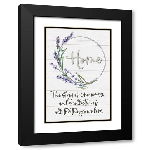 Home Black Modern Wood Framed Art Print with Double Matting by Boyer, Susie