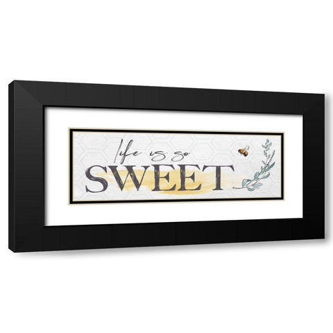 Life is So Sweet Black Modern Wood Framed Art Print with Double Matting by Boyer, Susie