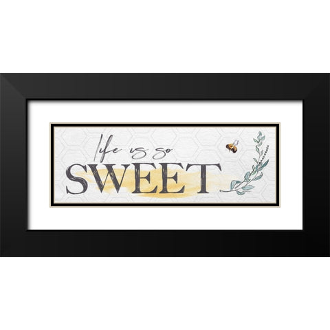 Life is So Sweet Black Modern Wood Framed Art Print with Double Matting by Boyer, Susie