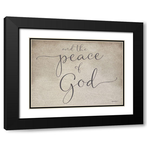 Peace of God Black Modern Wood Framed Art Print with Double Matting by Boyer, Susie
