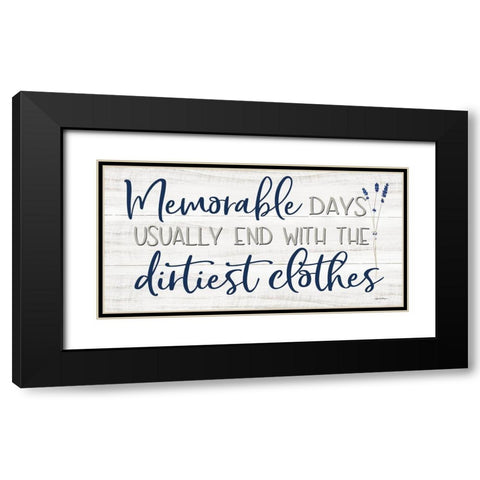 Memorable Days Black Modern Wood Framed Art Print with Double Matting by Boyer, Susie