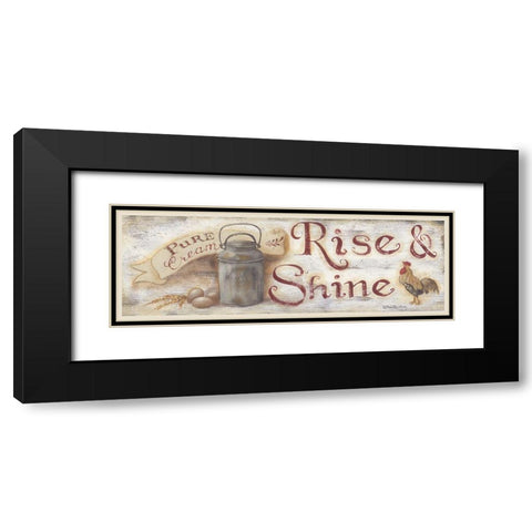 Rise And Shine Black Modern Wood Framed Art Print with Double Matting by Britton, Pam